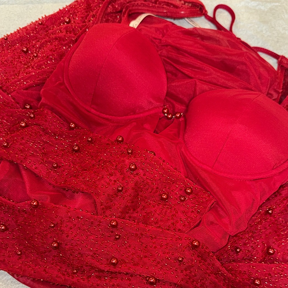 Oh Polly Elegant Red Dress